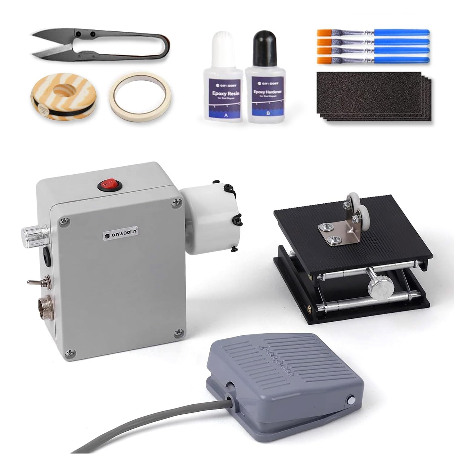 OJYDOIIIY Fishing Rod Repair Kit,Rod Building Kit and Supplies,Wrapping and Wind
