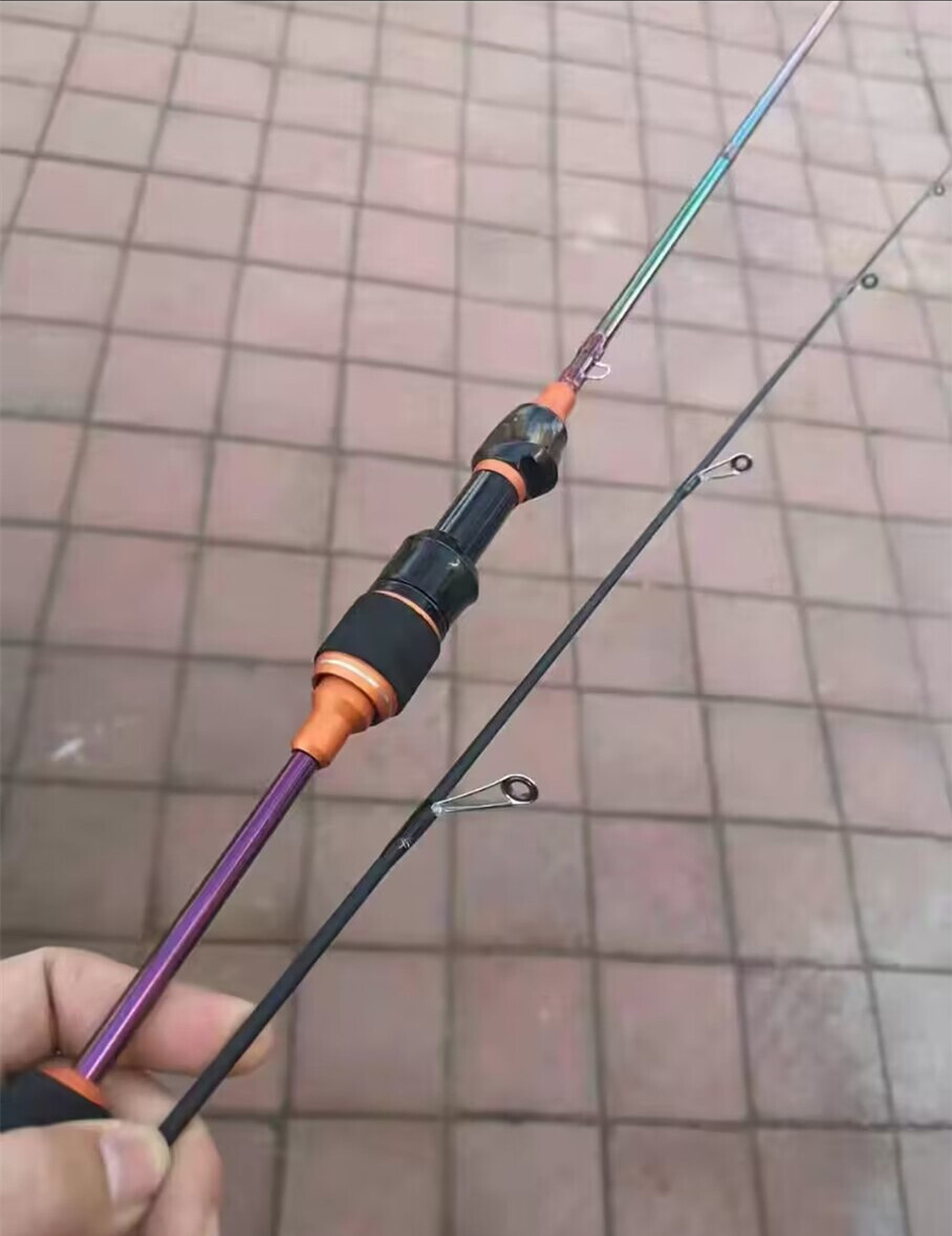 Fishing Spinning Rod 1.68M/1.8M Carbon Fiber 2Tips Lure Pole Casting Fishing Rod
