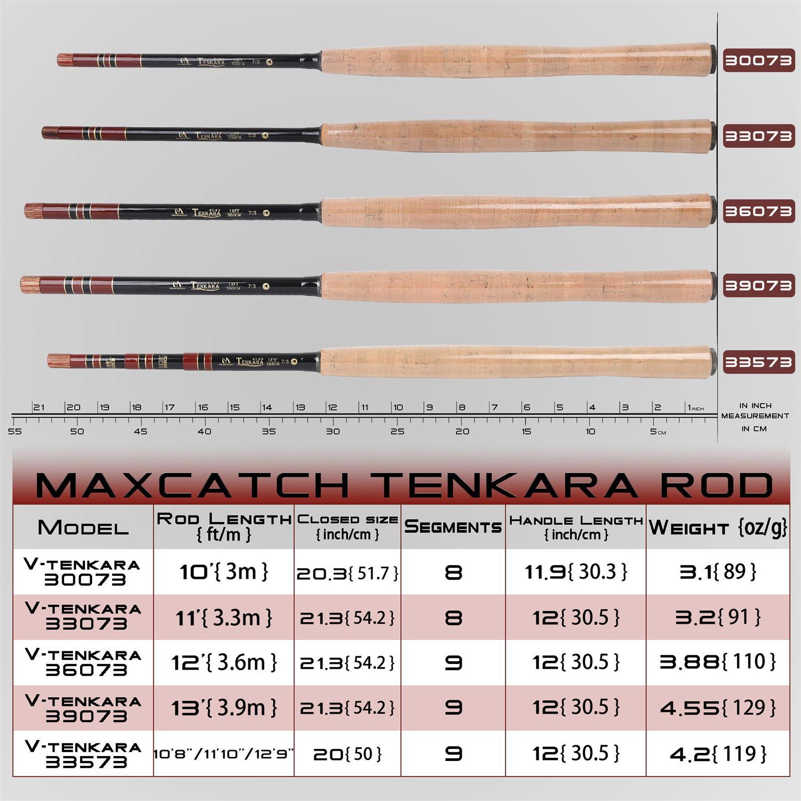 Maxcatch Tenkara Rod Combo Complete Kit 10/11/12/13ft 7:3 Action Fly Fishing Rod