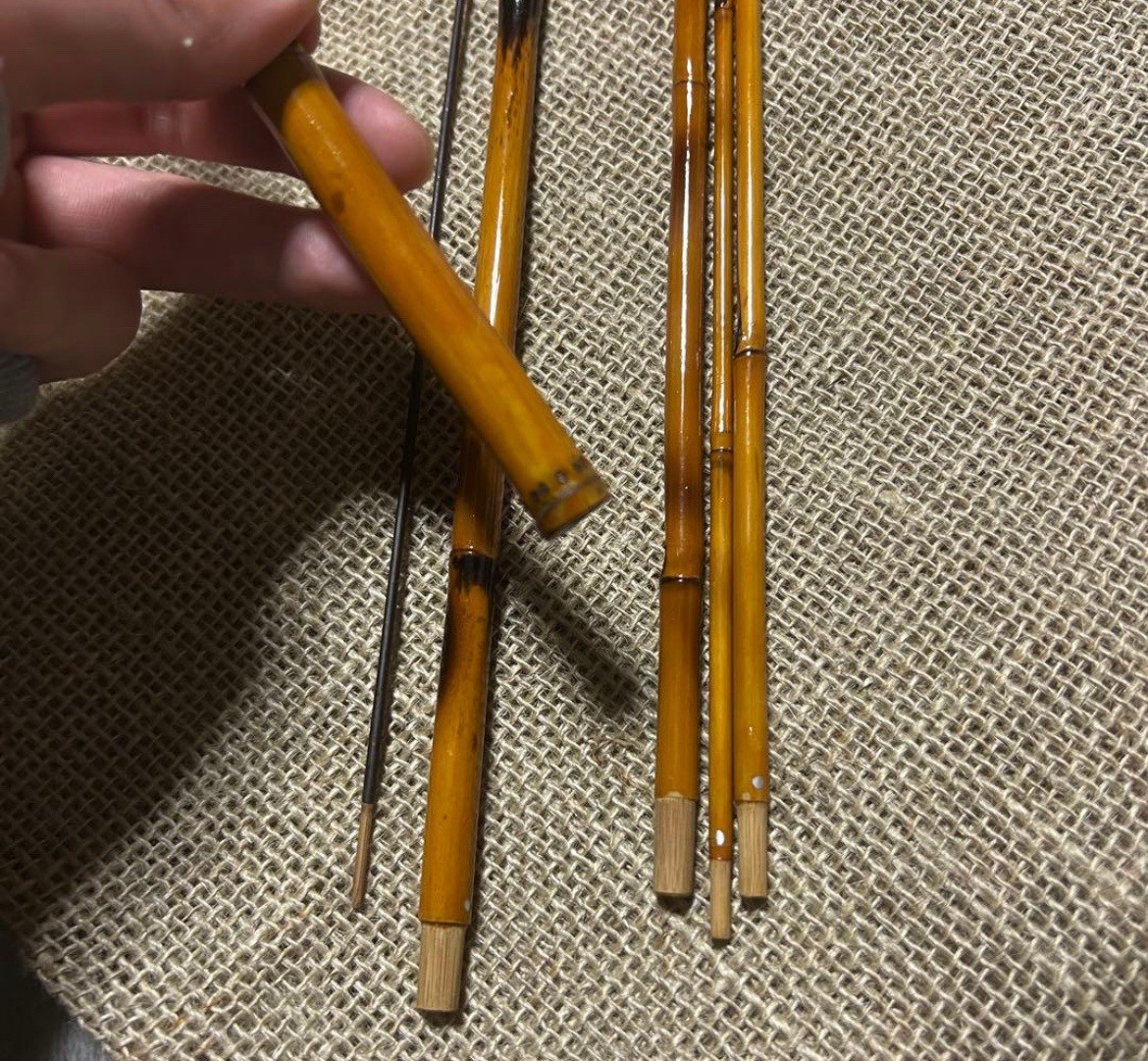 Handmade Japanese Bamboo Tanago Rod 4 Shaku 6-Piece