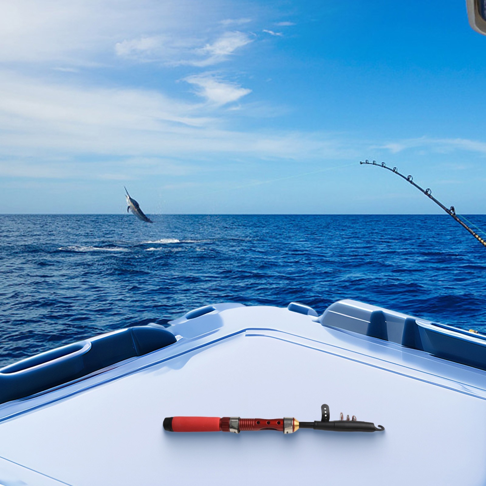 New Material for ultra short Telescopic Fishing Rod for Outdoor Activities