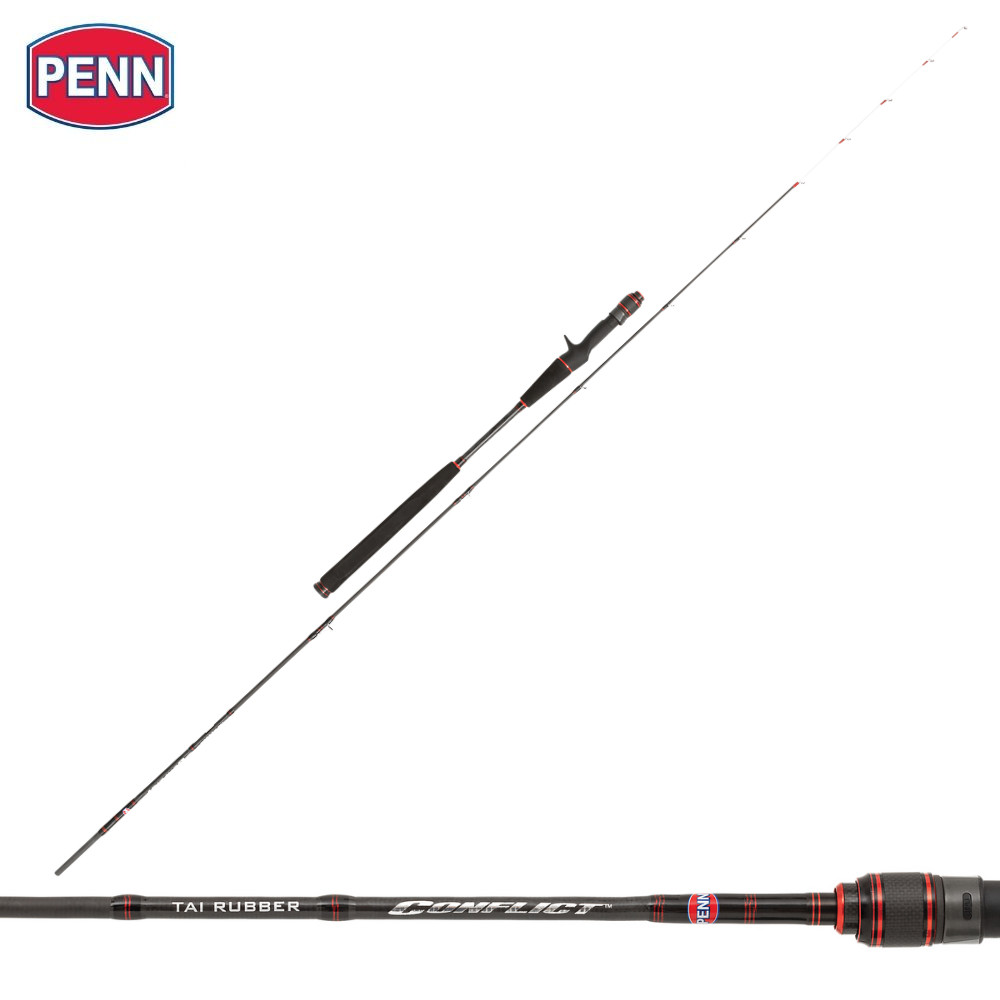PENN Saltwater Baitcasting Jigging Rod CONFLICT TAIRUBBER 2.06m 60-120g