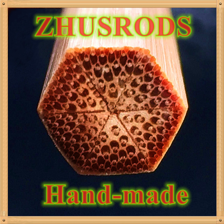 ZHUSRODS Classical Bamboo Fly Rod 6’0″~2 wt/2 Section~2 Tip/Fly Fishing Rods