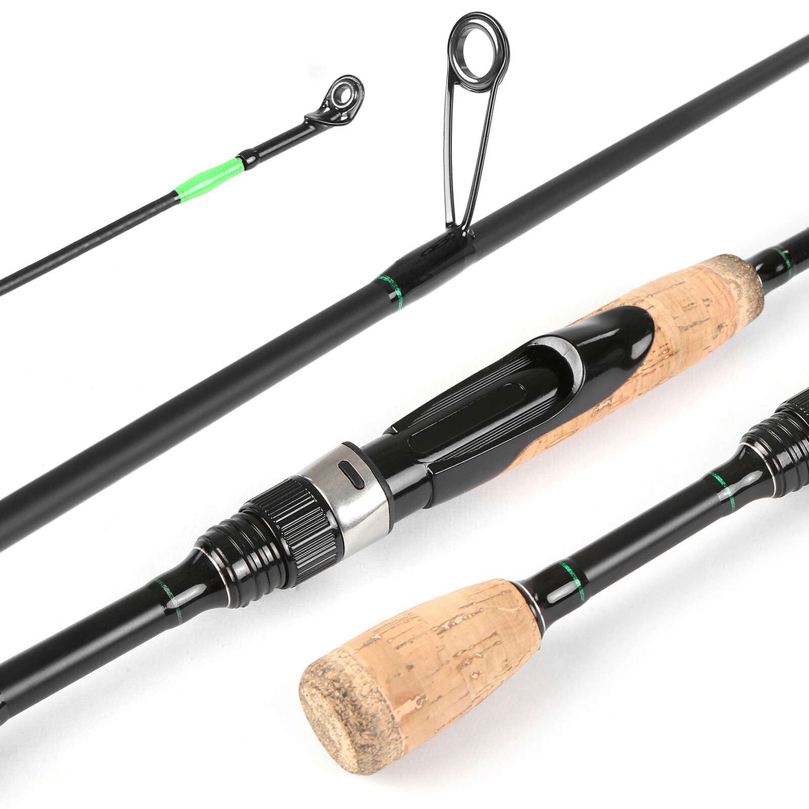 4Pcs Fishing Pole Lightweight Carbon Fiber Portable Fishing Rod K4F8