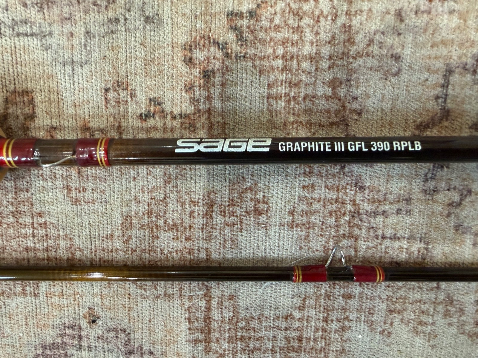 sage graphite III 390 RPL fly rod custom build