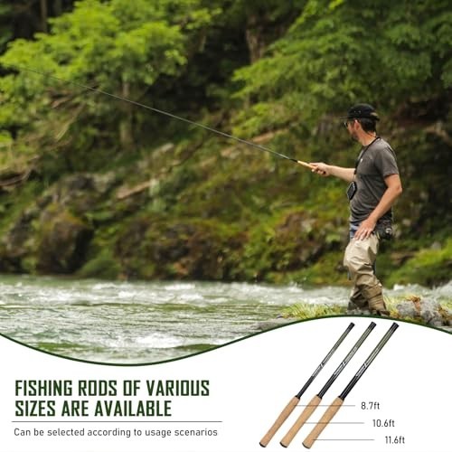 Tenkara Fly Fishing Rod Kit 8.7ft/10.6ft/11.6ft – Carbon Fiber Telescopic Combo
