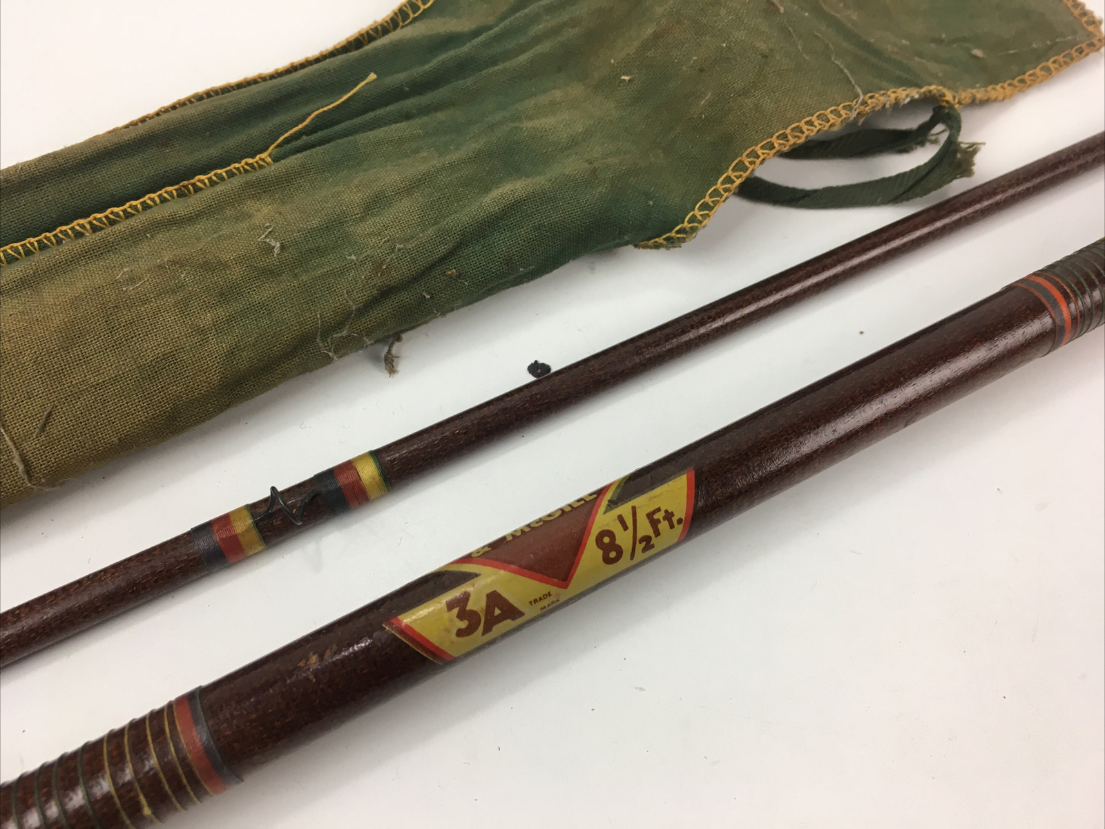 VINTAGE WRIGHT & McGILL HOLLOW GLASS 2 PIECE 3 – A 8 1/2′ Fly Rod DENVER CO