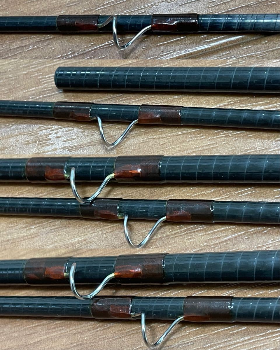 Rare old Orvis graphite 9.1/2′ 3.5/8oz #8 River master Comes with case and bag