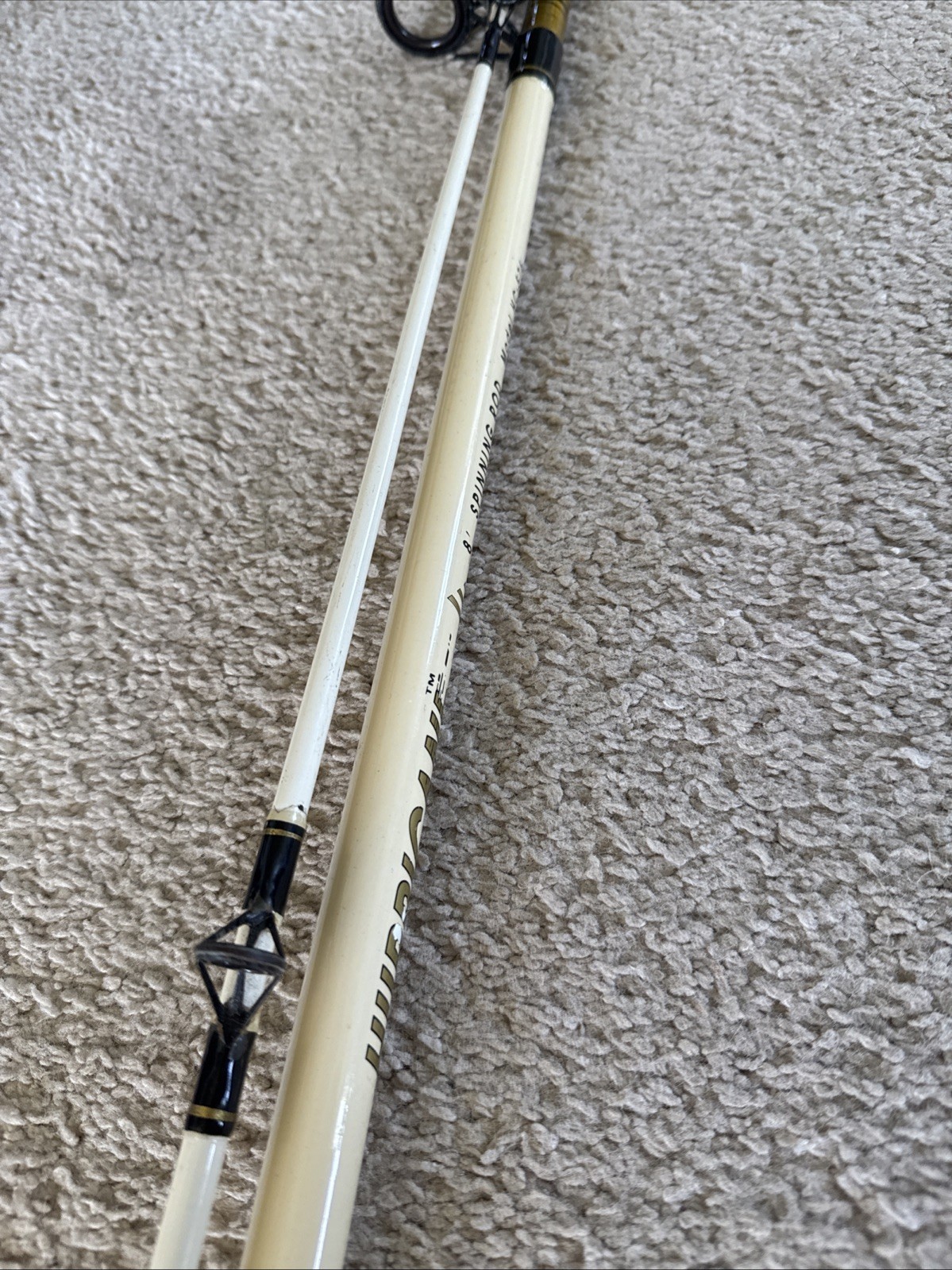 HURRICANE MODEL HC-576 8’ 2 PC MEDIUM HEAVY ACTION SPINNING ROD 12-20 LB TEST