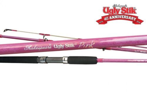 Ugly Stik PINK Spin Rod – 3’6” 1-3 kg 1 Piece – USPI-SP36A Fishing