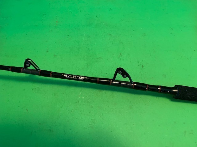 CUSTOM MADE CALSTAR BT660H 6 FOOT 30 TO 80 POUND RATED TROLLING FISHING ROD W@WE
