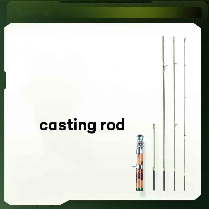 Portable Fishing Rods Carbon Fiber Spinning/casting Rod Carp 5 Sections Travel