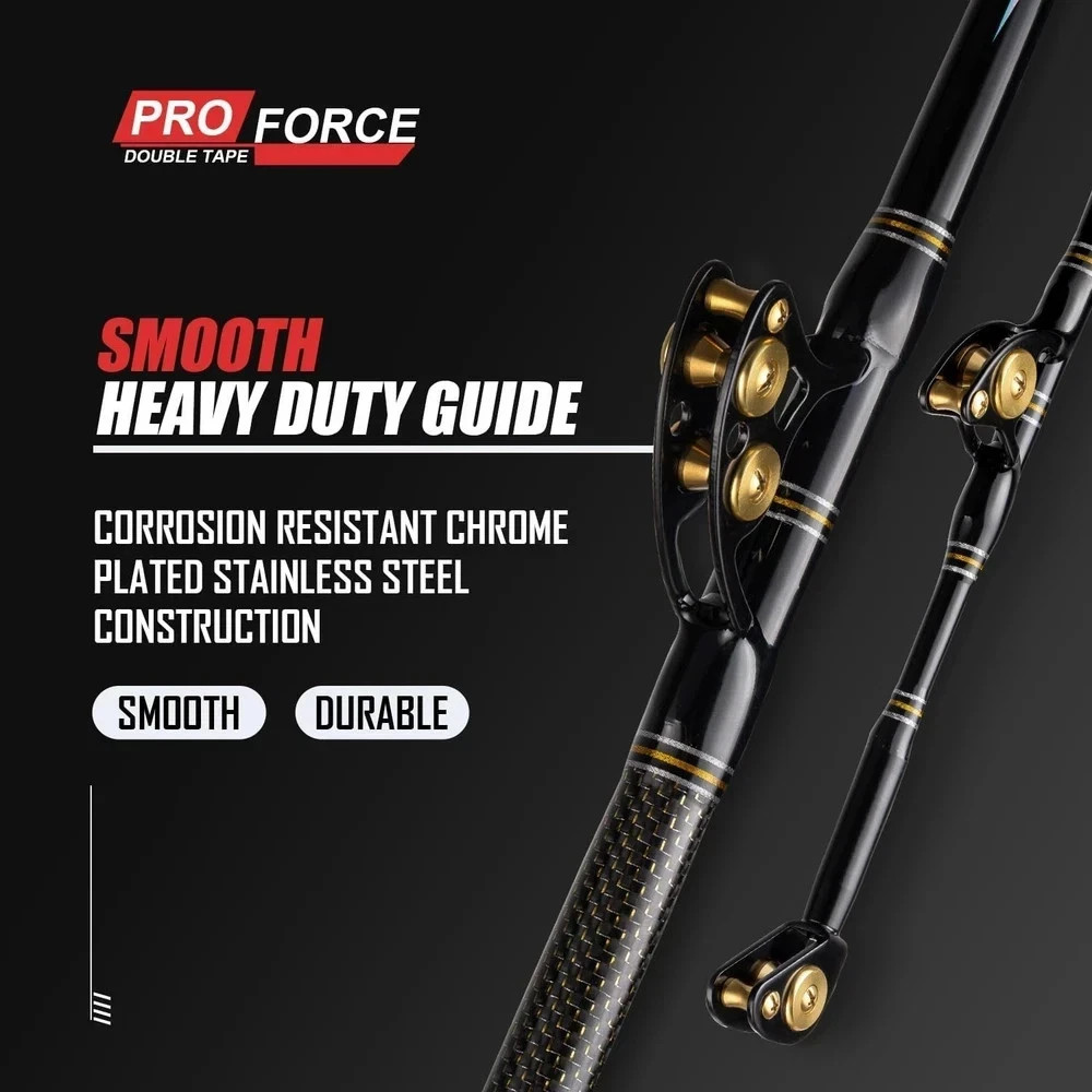 Trolling Rod Saltwater Offshore Heavy Roller Rod Bent Butt Trolling Rod Big Game