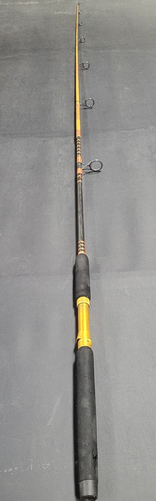 Custom Built Handmade Trolling Fishing Rod, 7 Guides, 7 ft., Foam Split Grip, EX