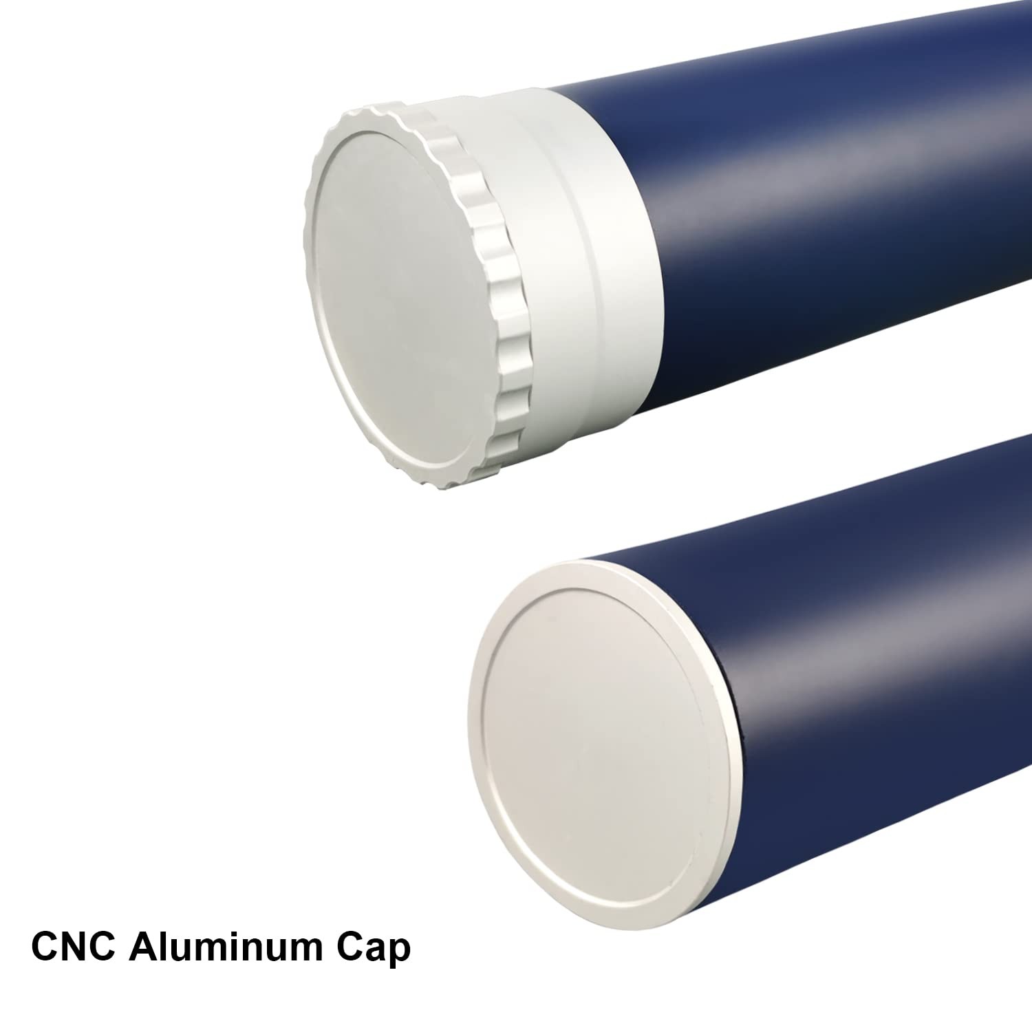 Aventik Carbon Fly Fishing Rod Tube Case Aluminum Cap 9ft 4pcs Blue
