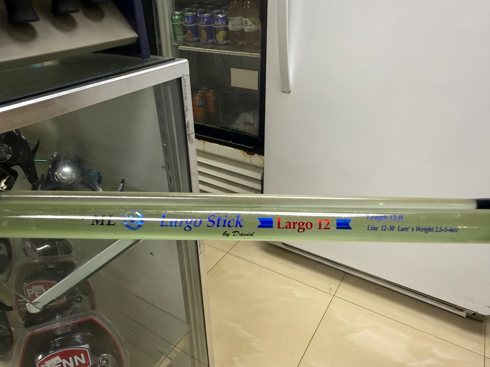 Spinning Rod – Largo Stick – ML – 12 ft – 7 Guides -Lure’s Weight 2.5 – 5-6