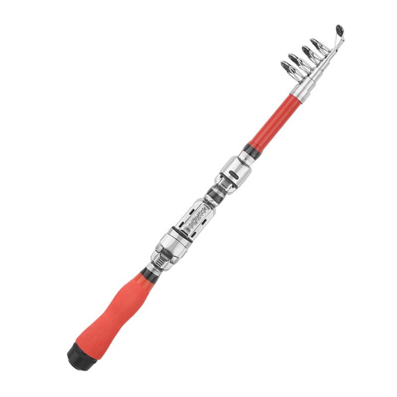 Telescopic Fishing Rod for Anglers 5 Sections 31cm Collapsed Fiberglass