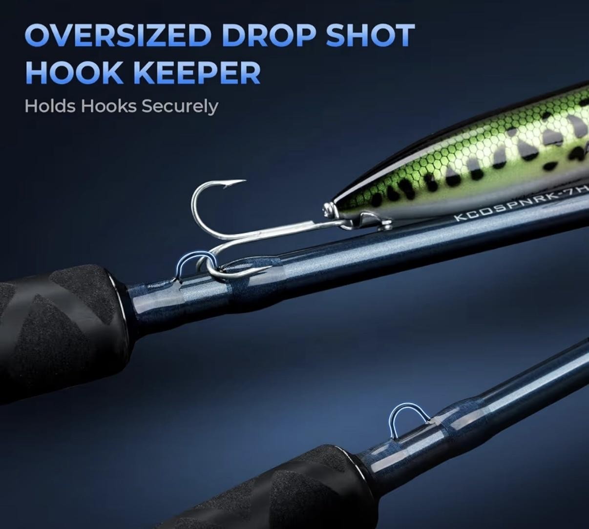 KastKing ReKon Saltwater Spinning Rod IM6 Carbon Graphite Blue EVA Grip 2-Piece