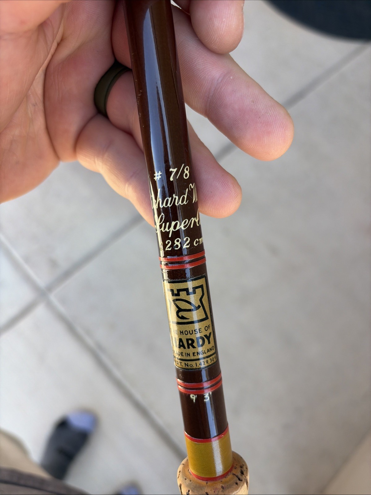 Vintage Hardy Richard Walker Superlite 9ft 3” 2 Piece 7/8 # Fly Rod