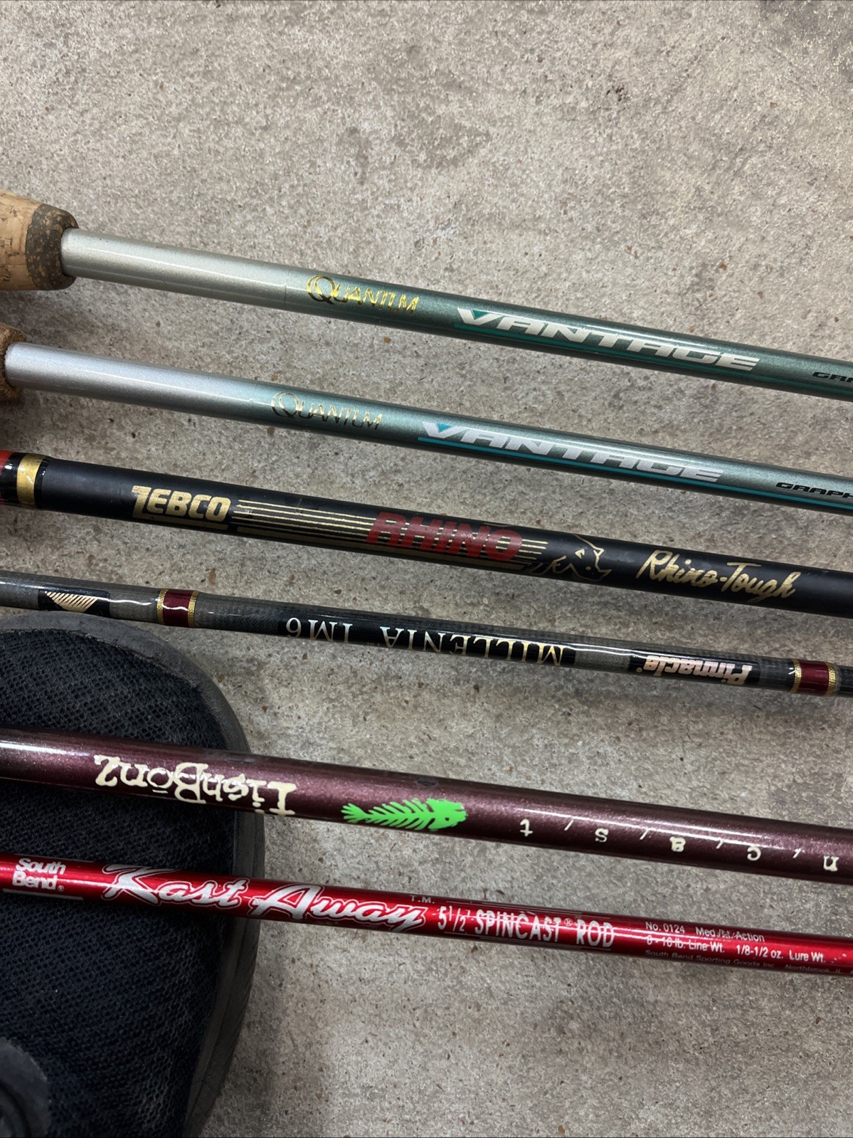 Lot Of 6 —- Spin Cast Fishing Rods 5’6” Vintage New