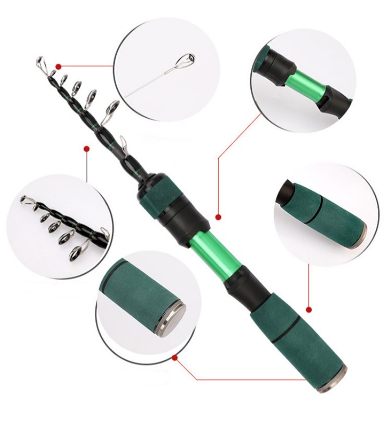 Telescopic Fishing Rods Ultralight Spinning Casting Rod Carbon Fiber Stream Rod