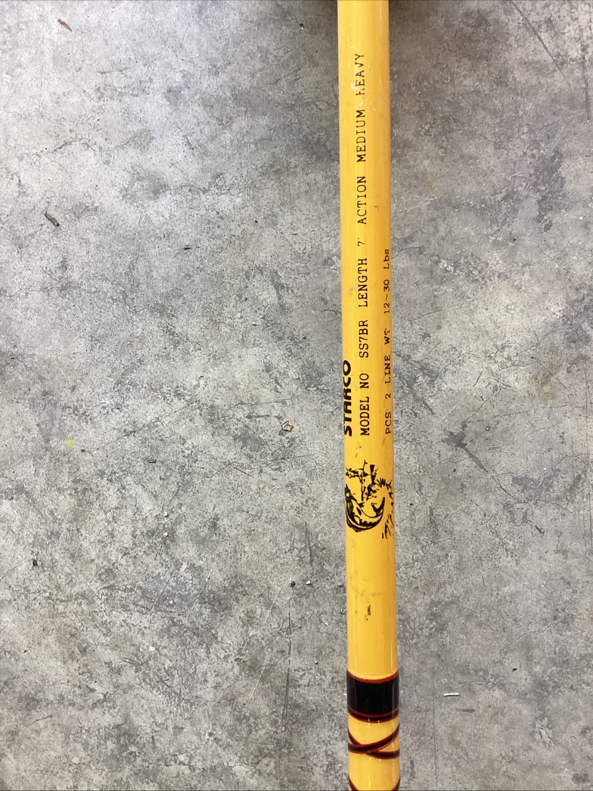7’ 2Pc Spinning Rod Starco Model SS7BR Action Medium Heavy