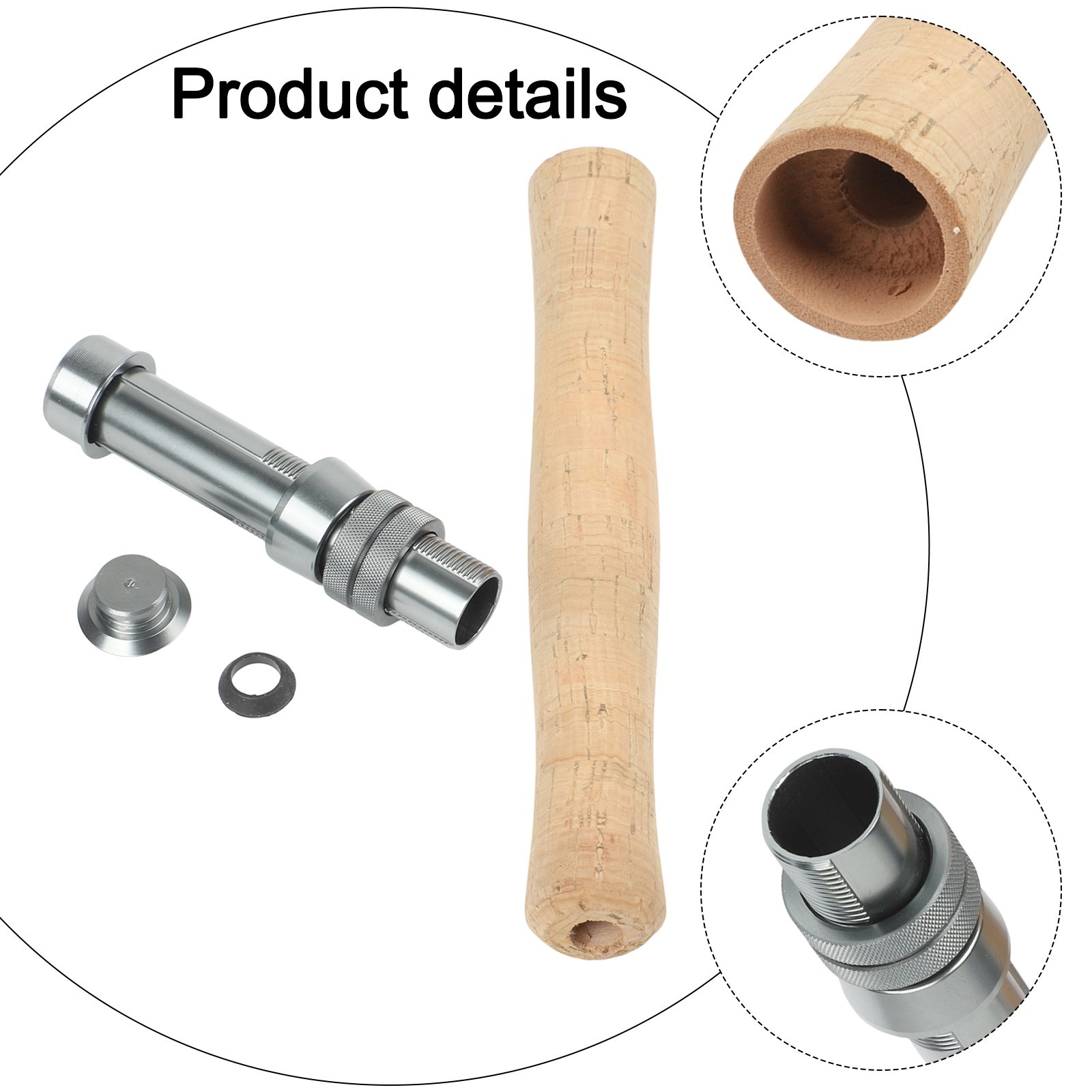 Cork Grip and Reel Seat Kit Perfect for Customizing Your Fly Fishing Rod
