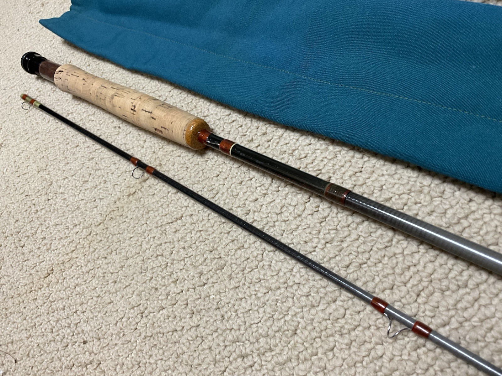 Early Vintage SCOTT PowR-PLY 8’6” 6 Wt 2 Pc Graphite Fly Rod **NICE**