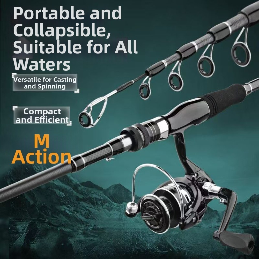 For Fixed Spool Reels Telescopic Rod Carbon Fiber Carbon Fiber Material