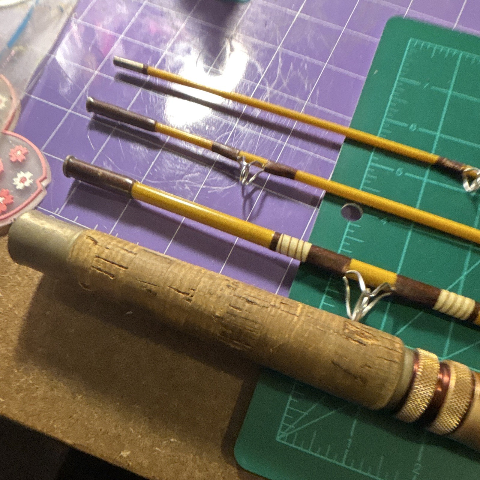 Vintage Eagle Claw Trailmaster MTMS 6 1/2ft 4pc Spinning Rod Cork Handle