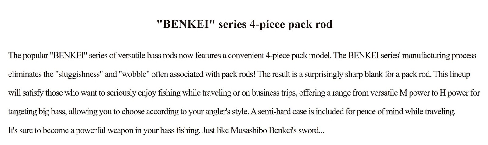Major Craft Benkei Series Spider Rod BIS-644L (8039)