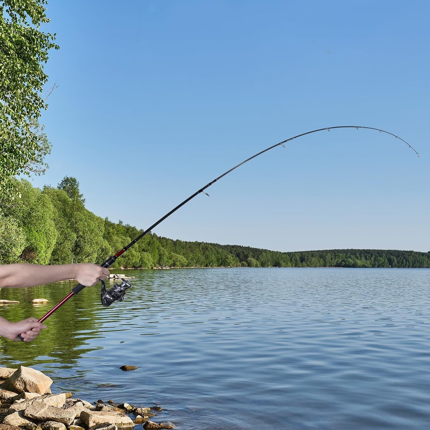 Travel Fishing Rod – Spinning Fishing Rods – Portable 5/6 Sections Adjustable…