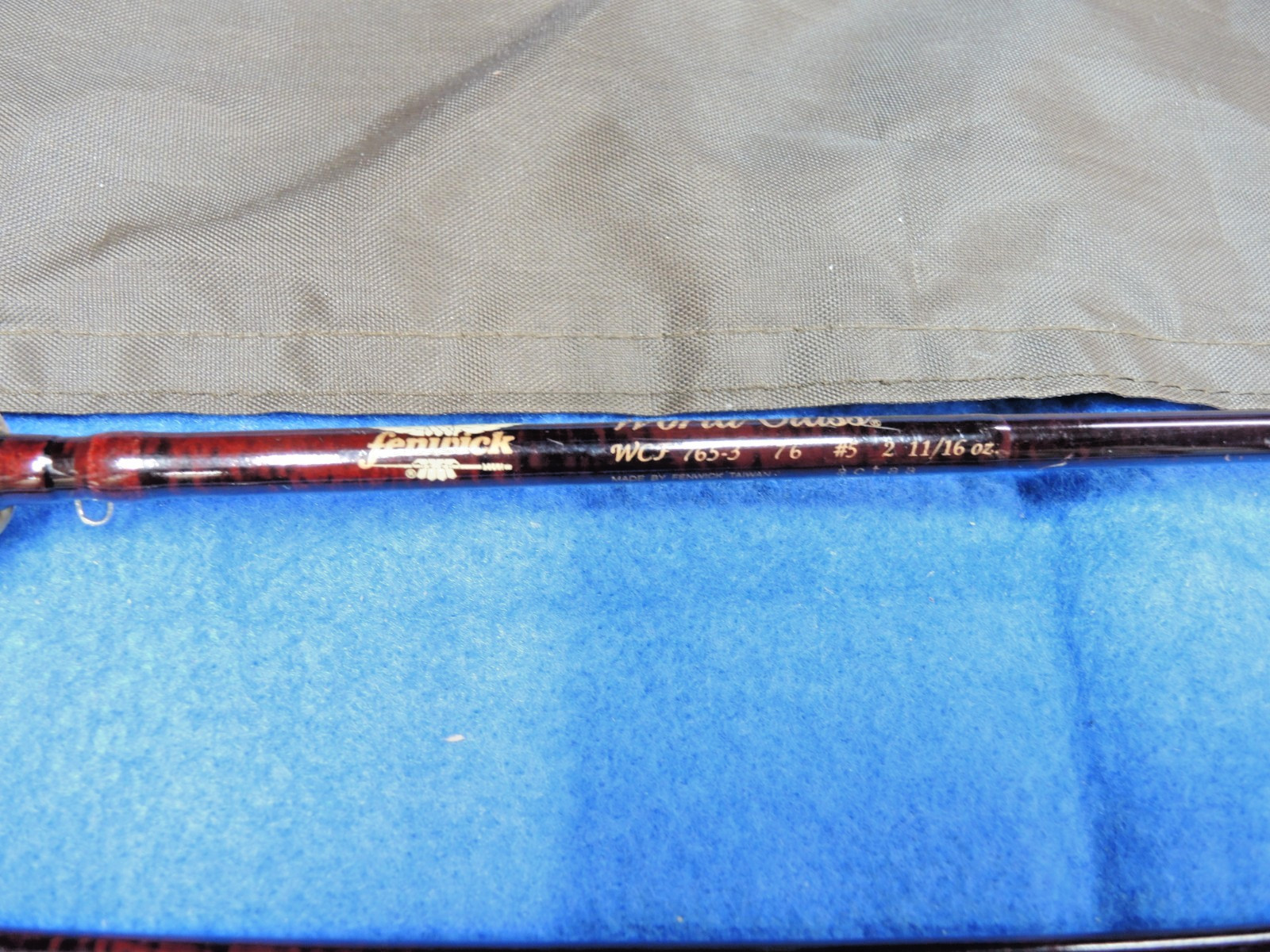 Vintage Fenwick World Class WCF 765-3 Fishing Fly Rod — 7’6″, 5wt, 3-Piece