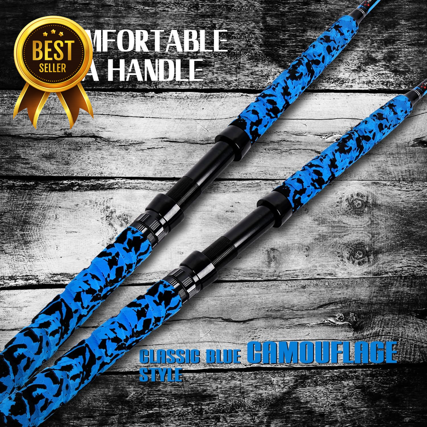 Saltwater Offshore Trolling Rod Big Game Deep Sea Fishing Pole