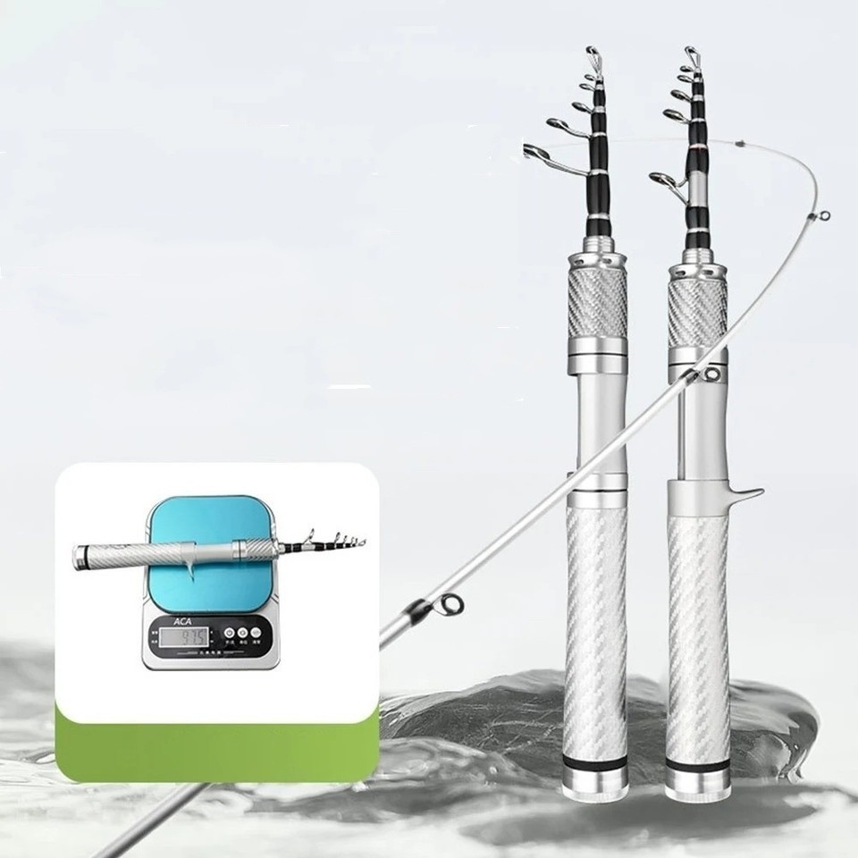 Telescopic Fishing Rod Carbon Fiber Rod Travel Stream Pole Lure Weight 1-10g Rod