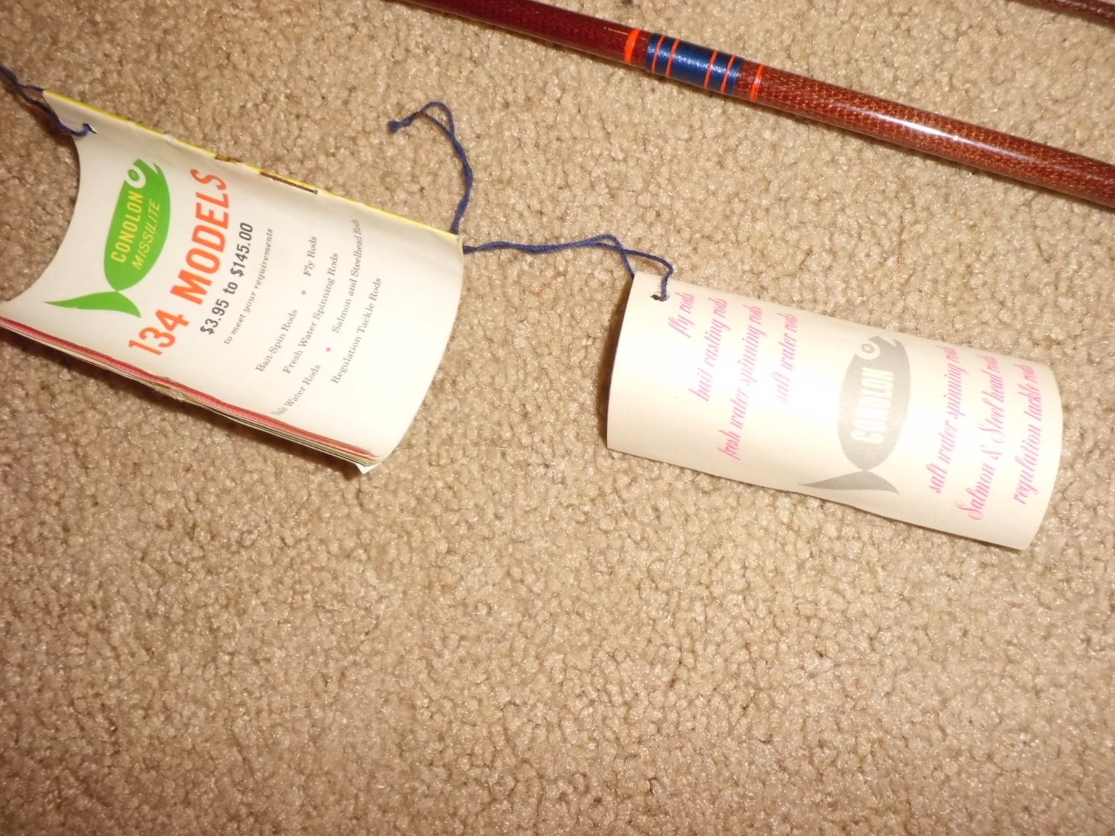 NOS Vintage CONOLON Live Fiber Teeny Tiny 6105 Fly 5’6″ Rod made in USA MUST SEE