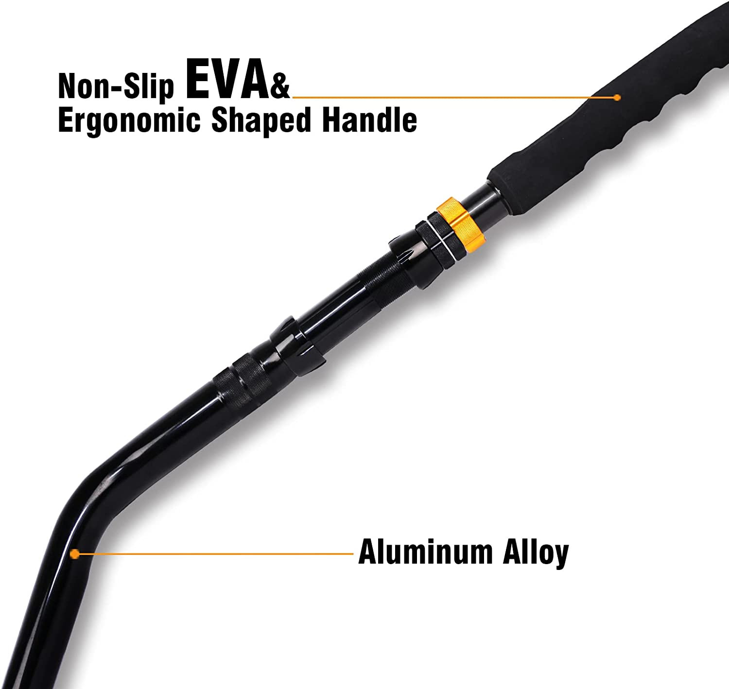 Bent Butt Trolling Rod 2PC Saltwater Offshore Deep Drop Fishing Pole Extra Heavy