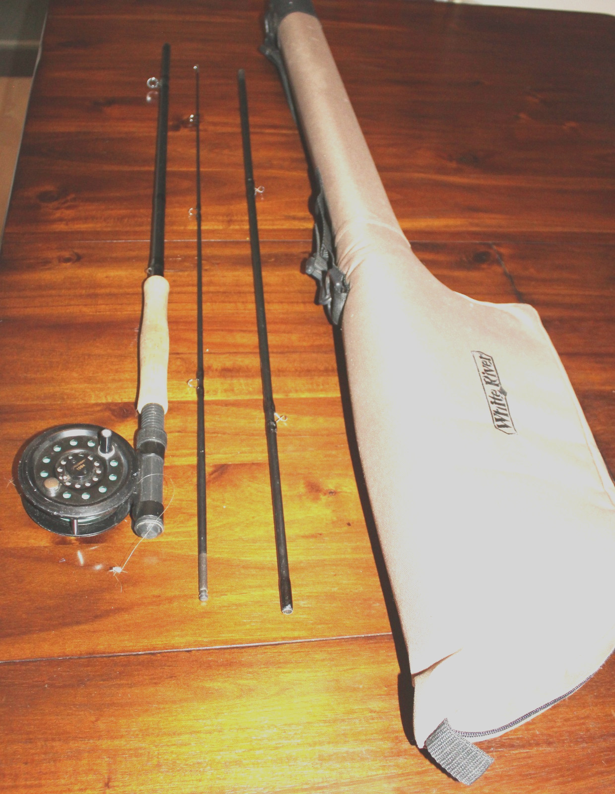 PFLUEGER FLY FISHING 3 PC PSFY 8056 ROD 1094 REEL CABELA’S WHITE RIVER CASE