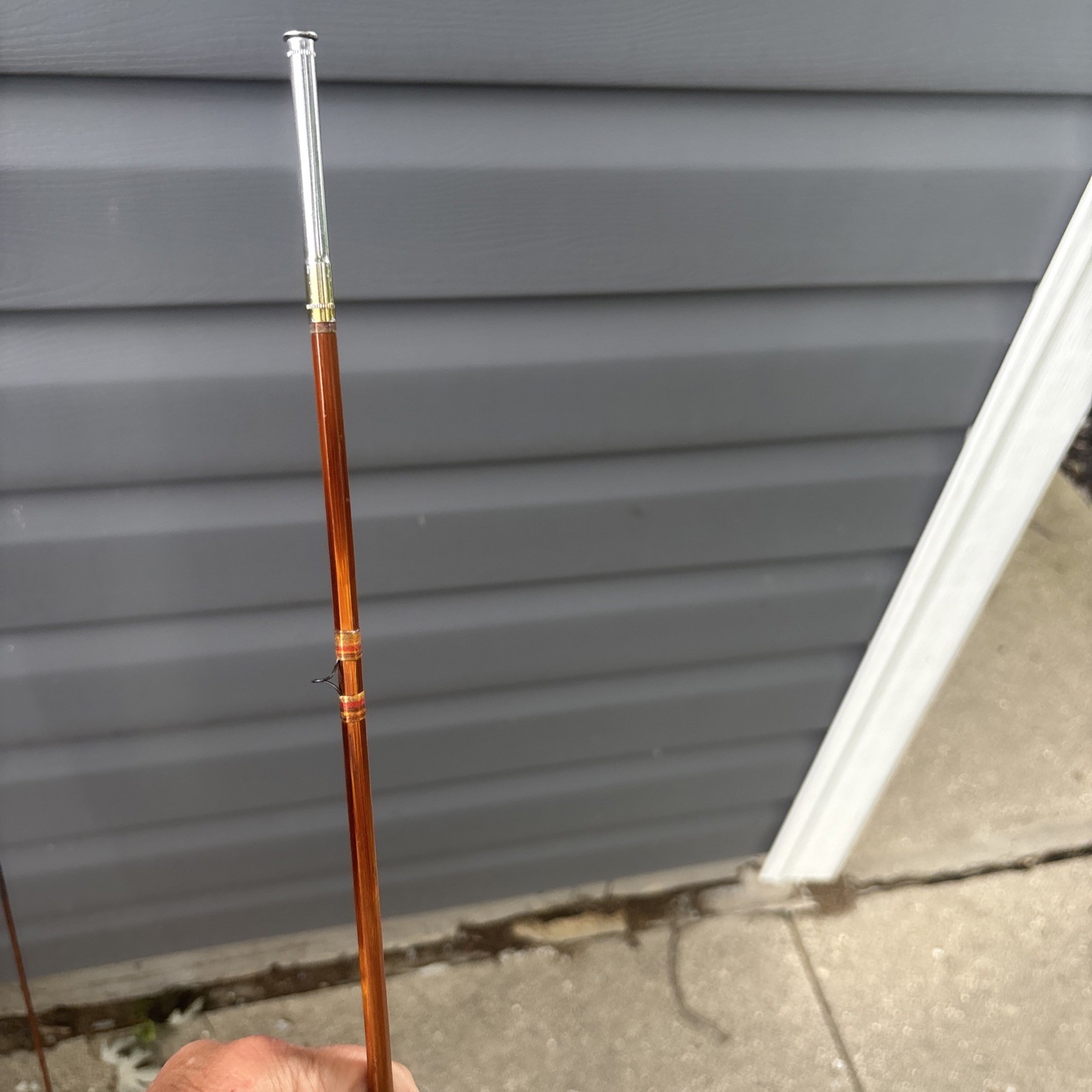 South Bend 359-9′ Bamboo Fly Rod 9 ft 3pc Cork Handle Vintage Brown