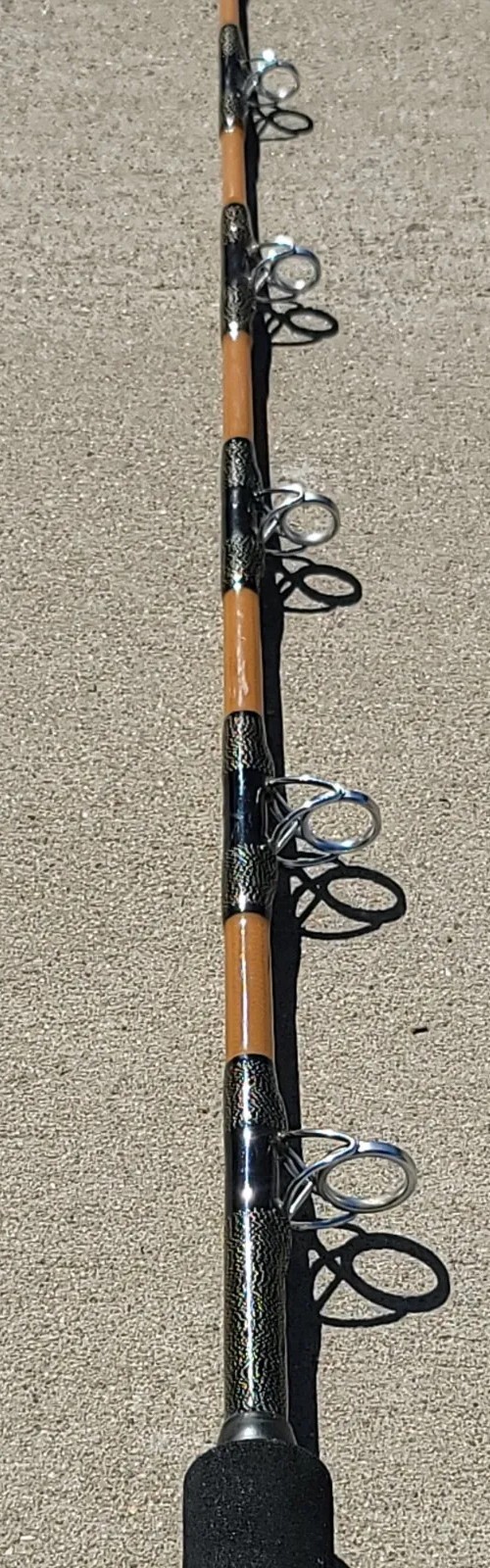 VNTG CAL-STAR FISHING ROD CUSTOM GOLD/BLK 5′ 5 1/2′ 15-40 LBS TEST UNUSED!!