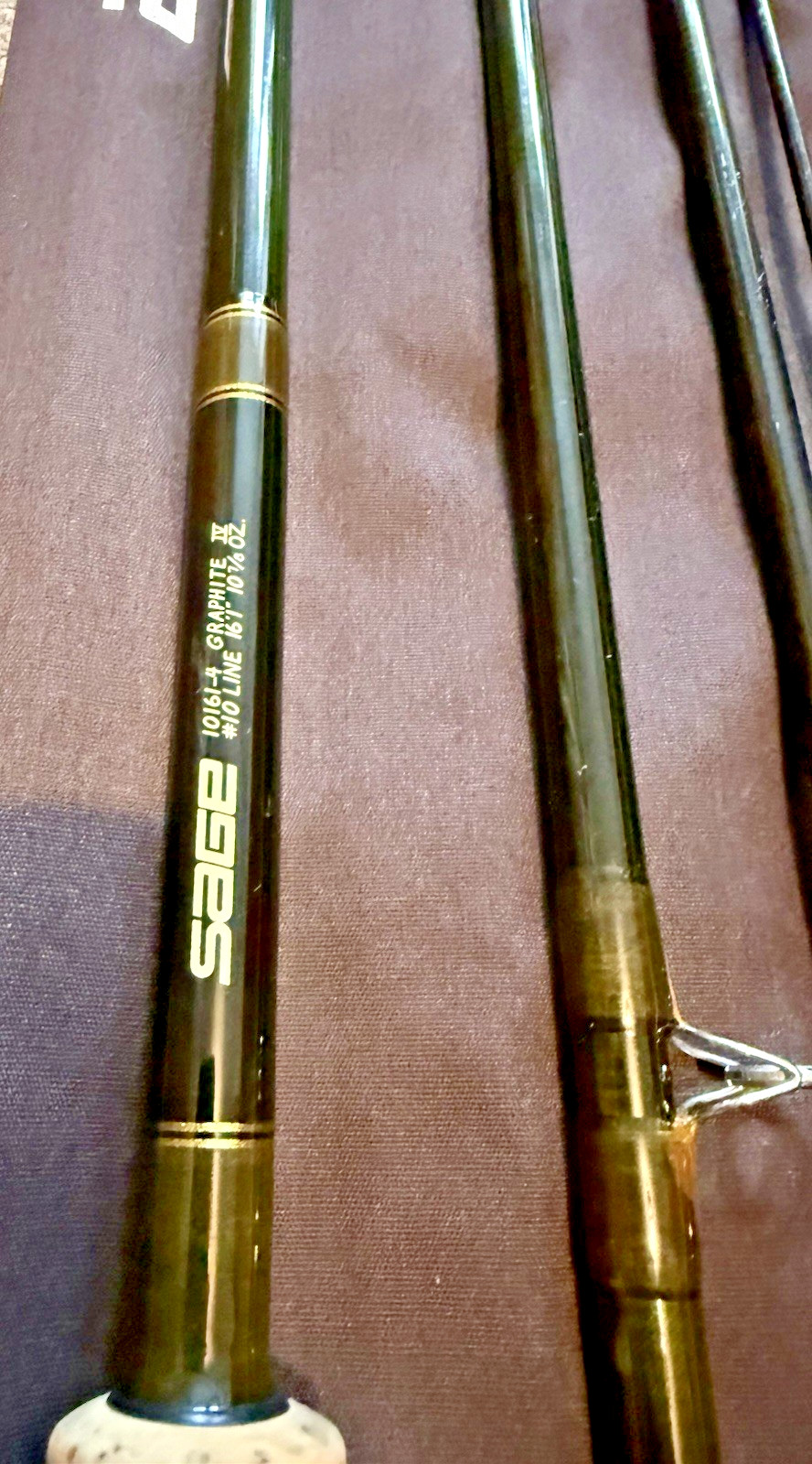 SAGE Graphie IV 16 Foot 1 Inch DH 4 Piece #10 Spey Salmon Fly Rod Bag & Tube