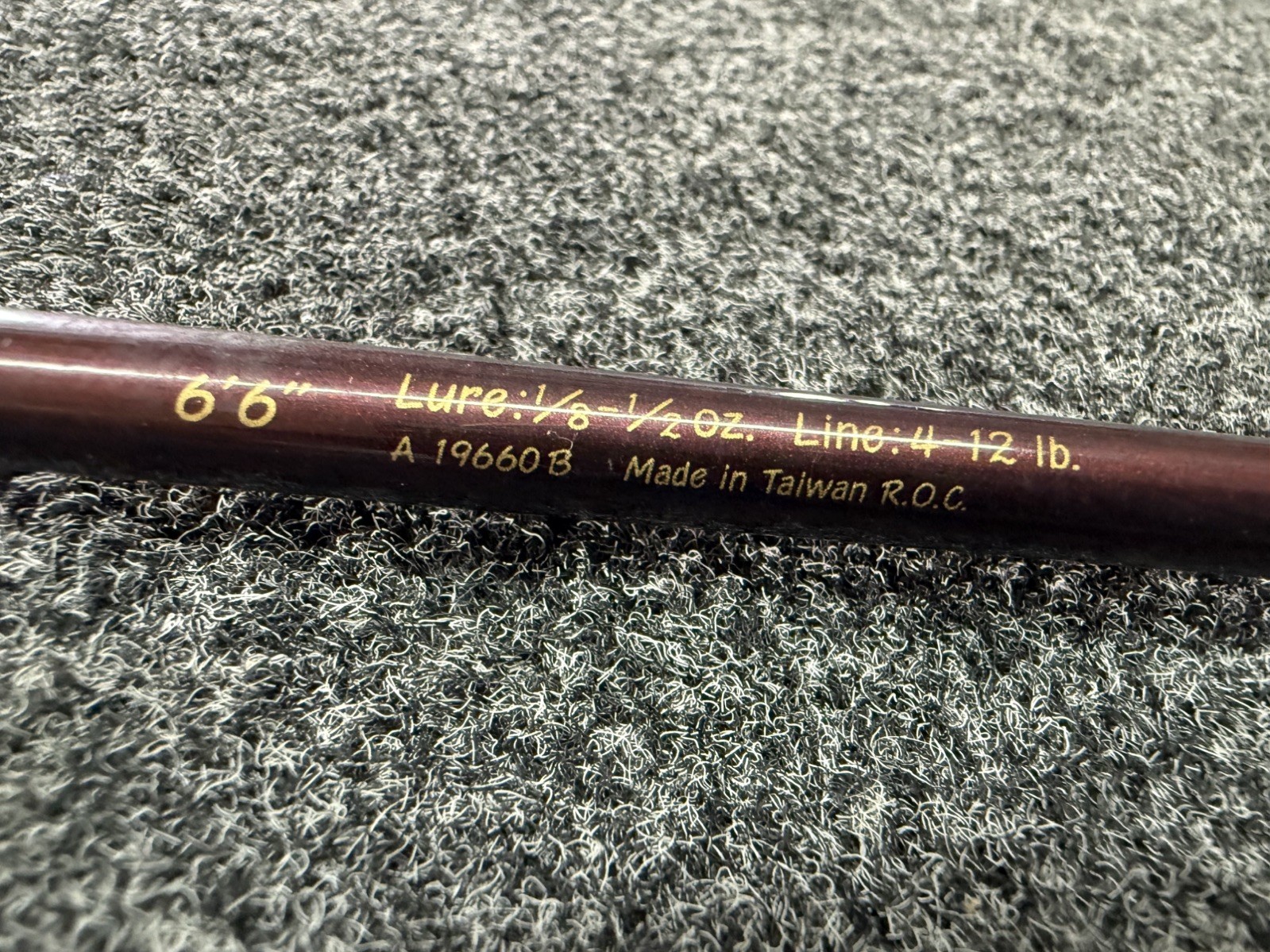 TEAM DAIWA Power Mesh Guido Hibdon Telescopic Spinning Rod TD-66T-2 FS 6’6”
