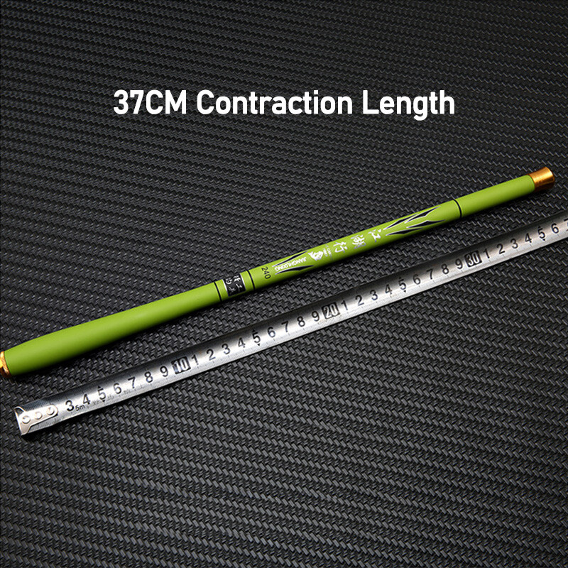 New Telescopic Carbon Fiber Travel Fishing Rod Pole Spinning Tackle 1.6m-4.2m