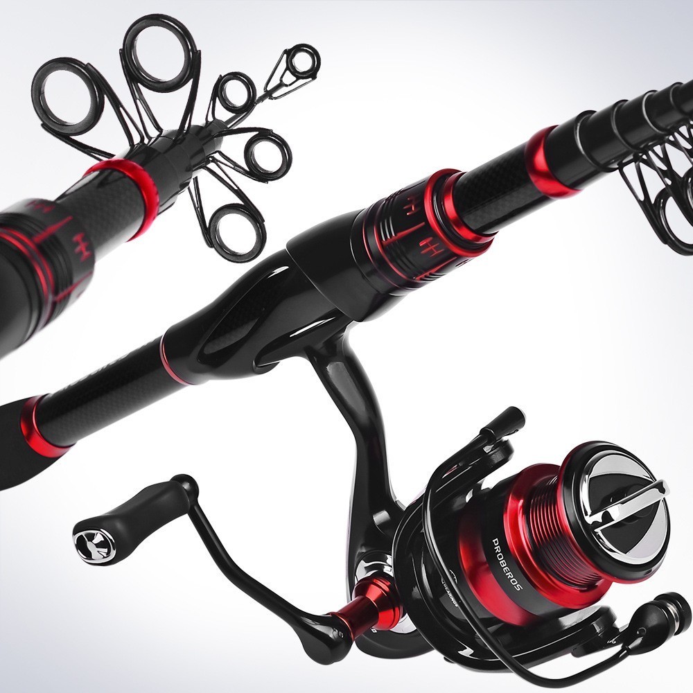 Professional Long-distance Casting Fishing Reel & Rod Combo Fiberglass Sea Rod
