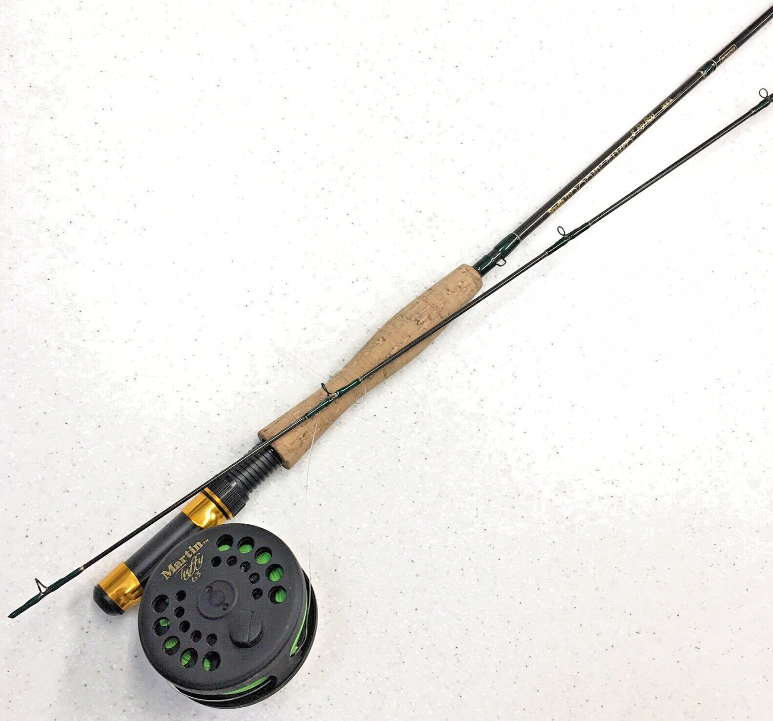 South Bend Trophy Tamer 8′ Graphite Fly Fishing Rod T 675 Martin Tuffy 63 Reel