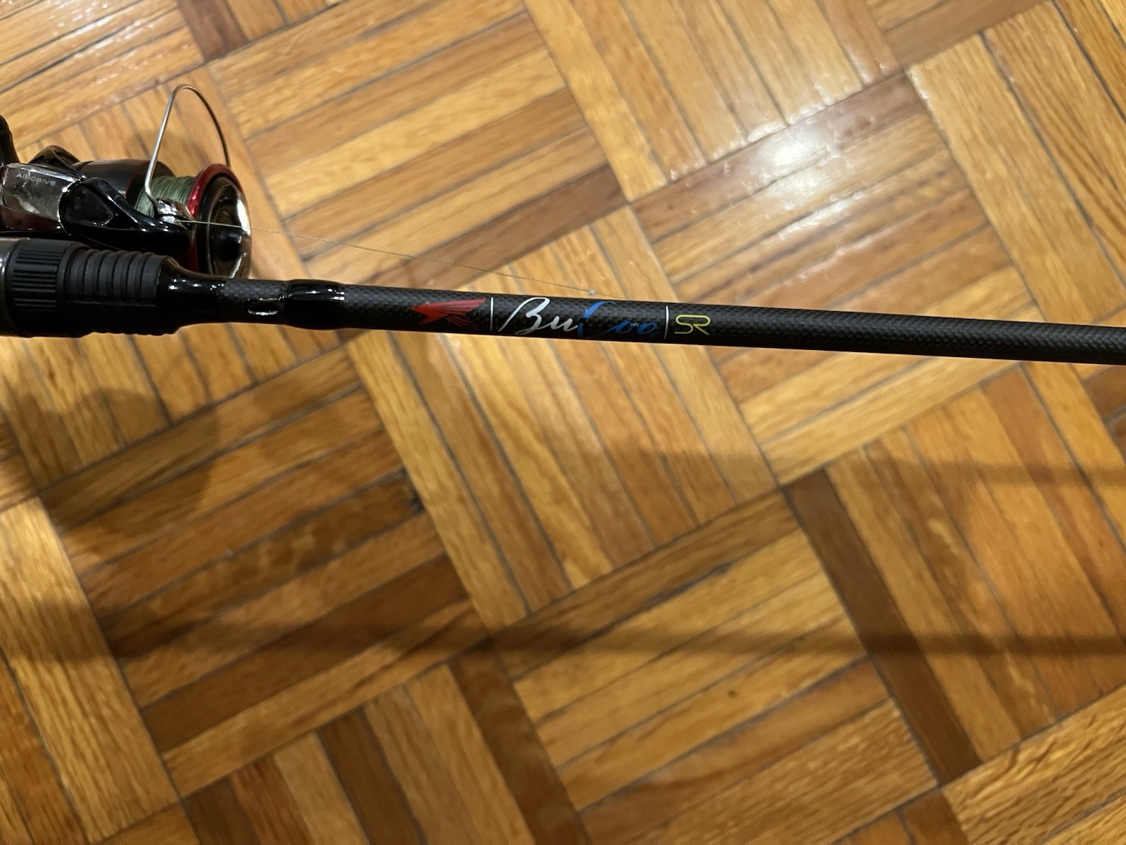 Falcon BuCoo SR Series Cranker Spin 7′ Carbon Fiber Spinning Rod Black EVA