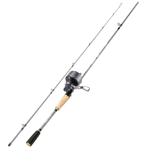 Spincast Combo for Beginners – 7ft Medium Power Graphite Rod, Stainless Steel
