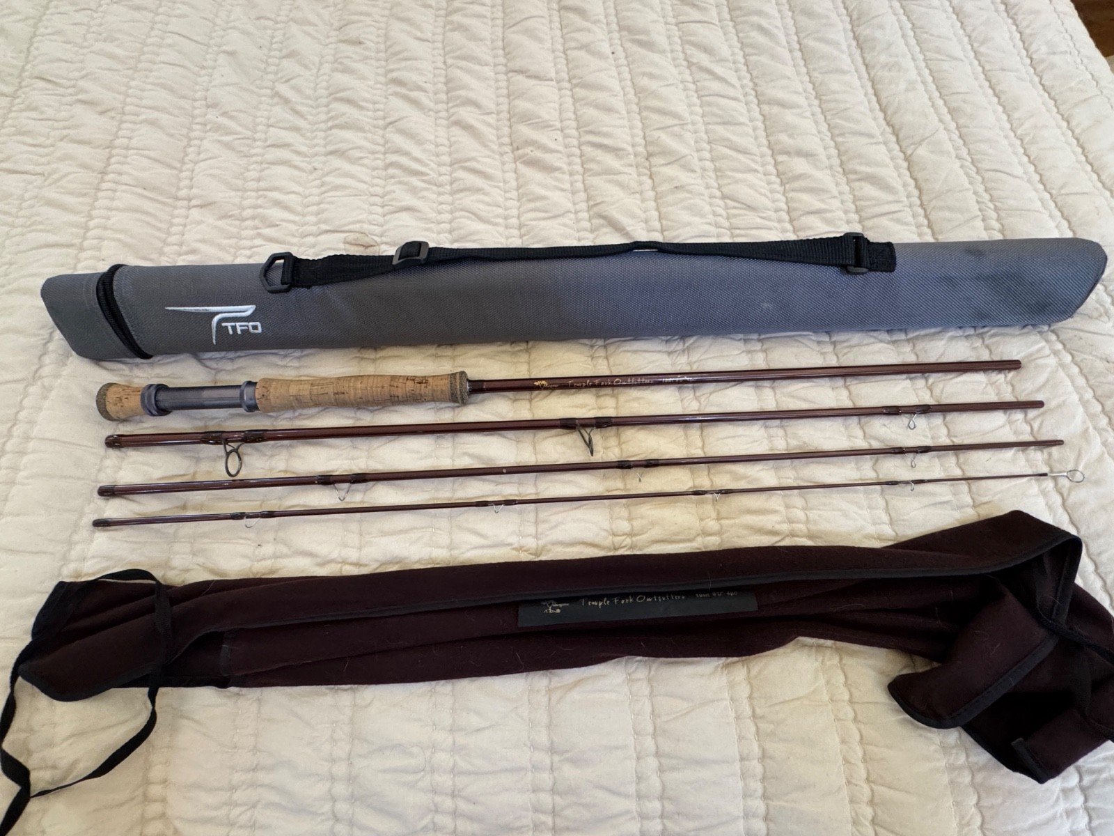 Temple Fork Mango Coast, 9-foot, 10-weight, 4-piece Fly Rod. Excellent.