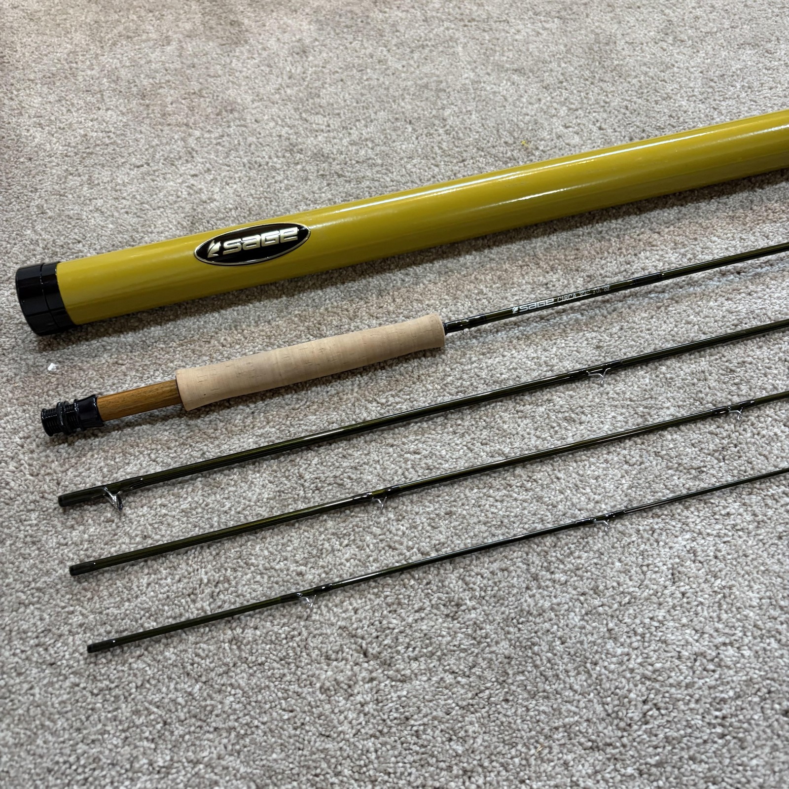 Sage CIRCA 589-4 Fly Rod 8’9 5wt 4 Piece Green Graphite Konnetic Slow Action Rod