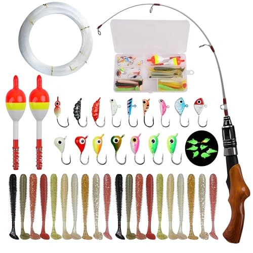 Lightweight 23″ Spinning Rod for Ice Fishing – Portable Ice Fishing Gear